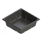 50 Gallon Reservoir, Black, Square