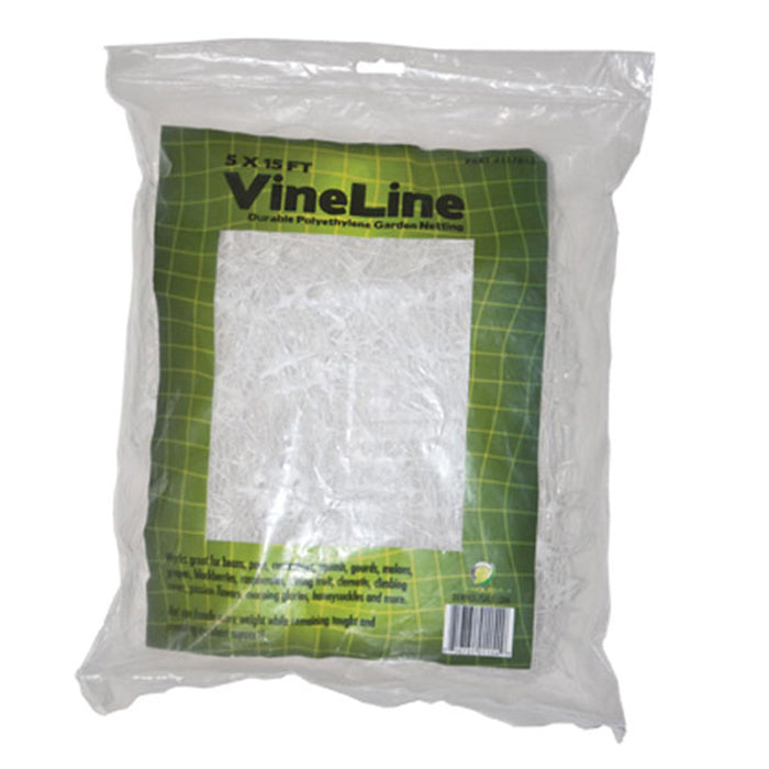 VineLine Durable Plastic Trellis Netting White 5ft x 15ft