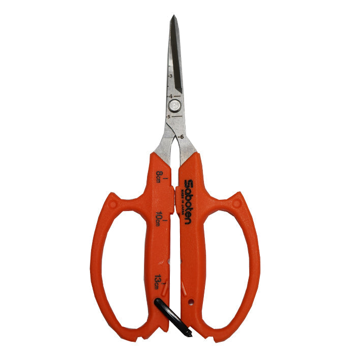 Saboten Automatic Professional Trimming Shears Curved blades Scissors - Orange (PT-20)