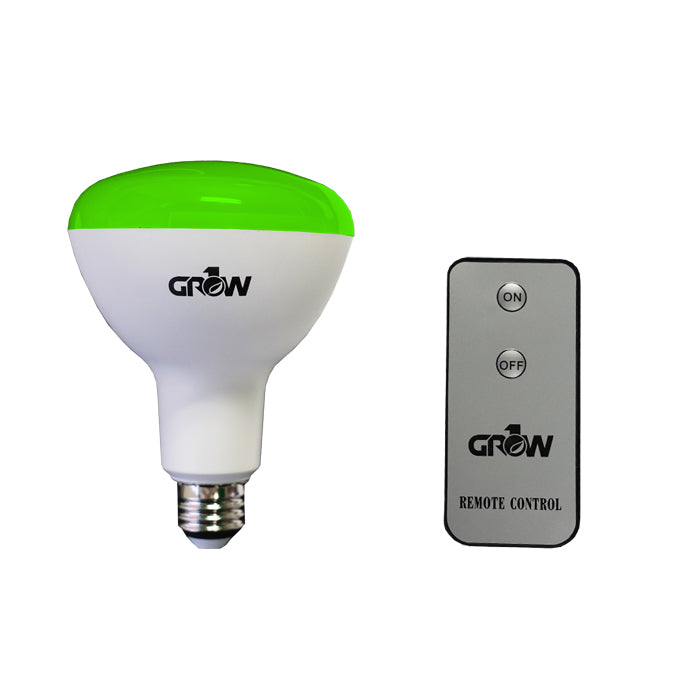 Grow1 Green LED Light Bulb w/ Remote