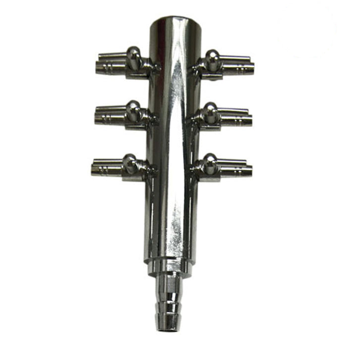 Chrome Air Divider 6 Outlet