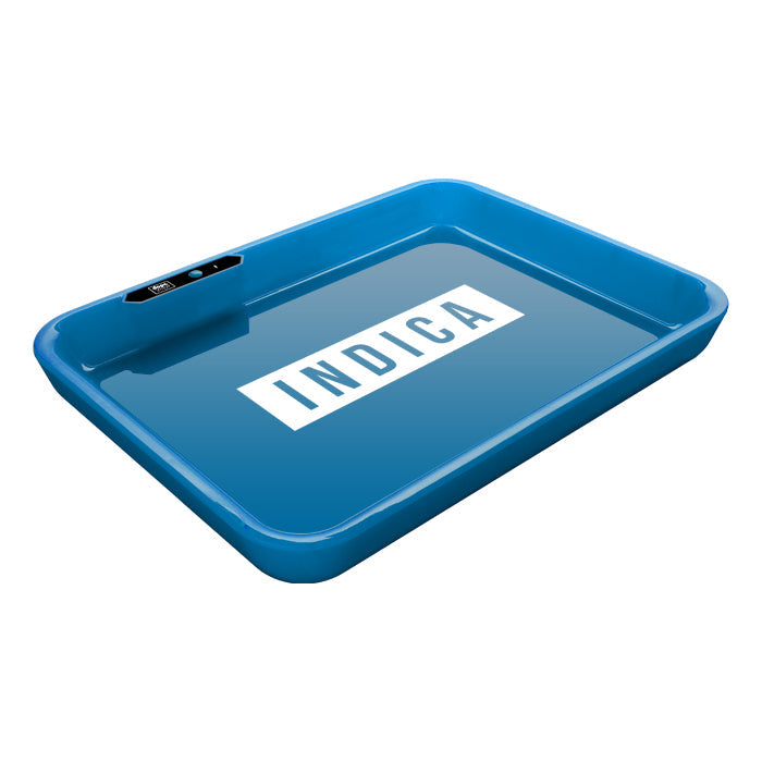 Dope Trays x Indica - Blue background white logo