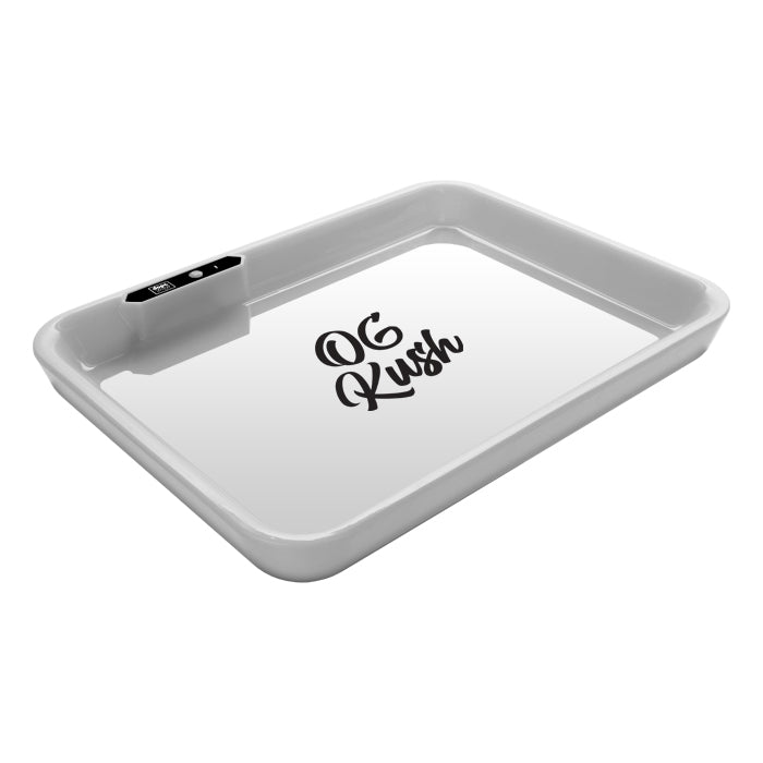 Dope Trays x OG Kush - White background black logo