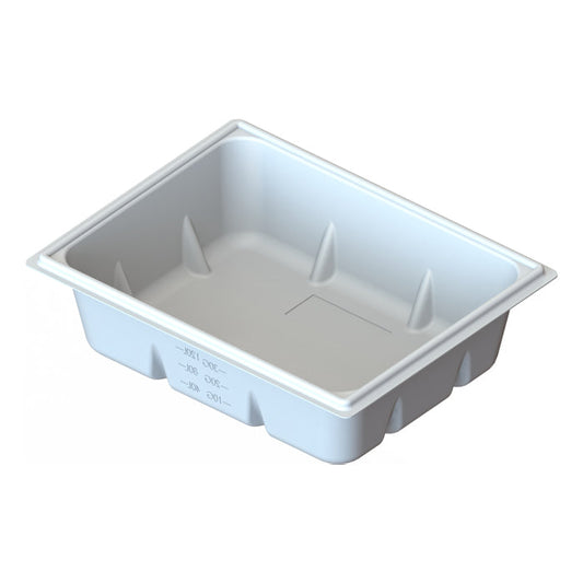 50 Gallon Reservoir, White, Rectangle