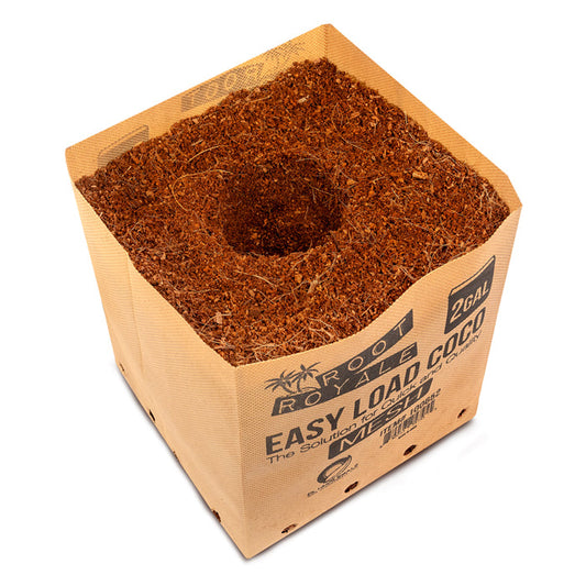 Root Royale Easy Load Coco Mesh Grow Bags 2 Gallon