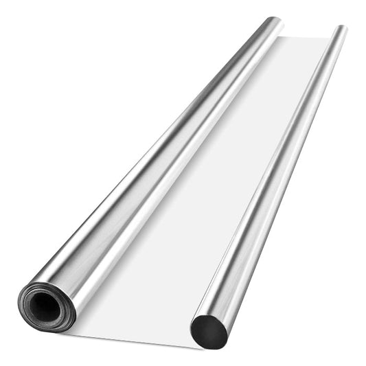 Mylar Reflective Film on White 2mil 4ft x 150ft
