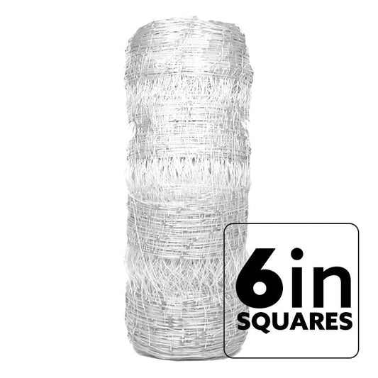 VineLine Durable Plastic Trellis Netting White Roll 10ft x 330ft
