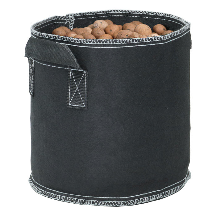 Grow1 Fabric Pot w/ Handles Black 20 Gallon