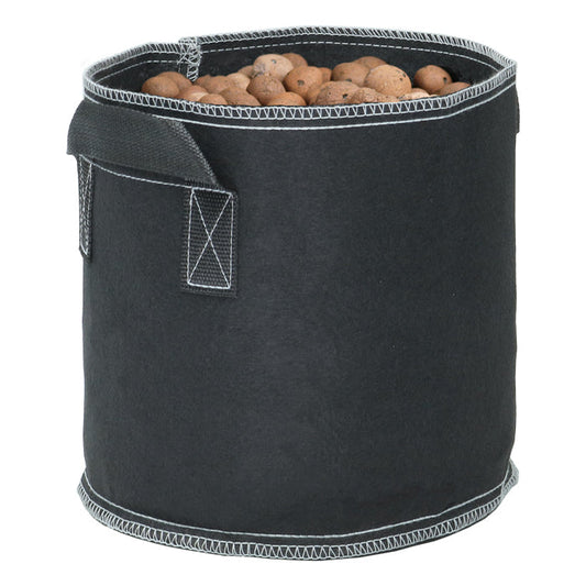 Grow1 Fabric Pot w/ Handles Black 20 Gallon