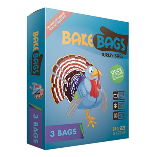 Bake Bags Heavy Duty Turkey Bags 5 Gallon (3 Pack)
