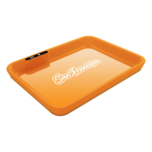 Dope Trays x San Francisco - Orange background White logo