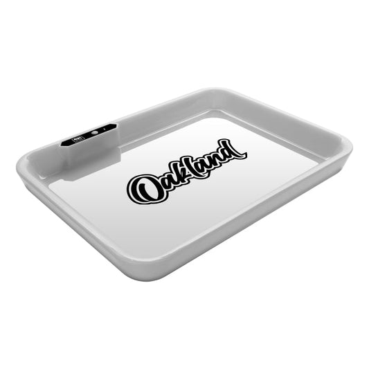 Dope Trays x Oakland – White Background Black Logo