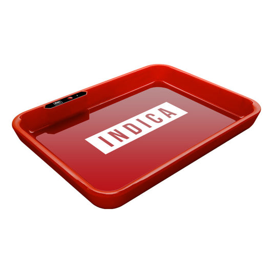 Dope Trays x Indica - red background white logo