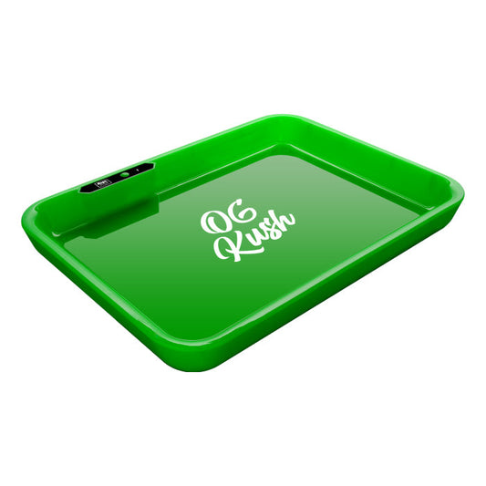 Dope Trays x OG Kush  -  Green background white logo
