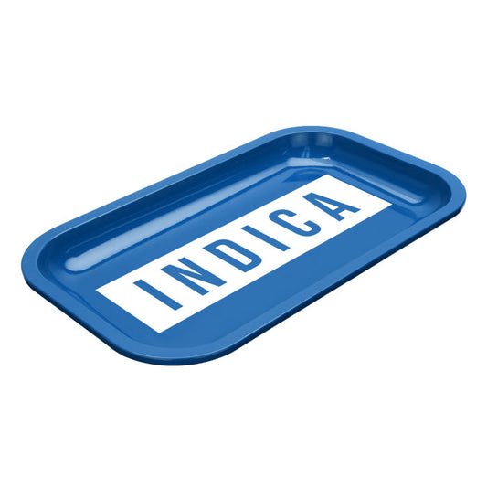 Med Dope Trays x Indica  - Blue background white logo    