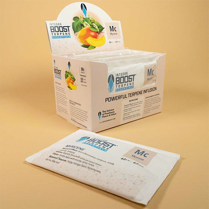 Integra Boost Terpene Essentials: Myrcene 67g at 62% RH (12pcs/Box)