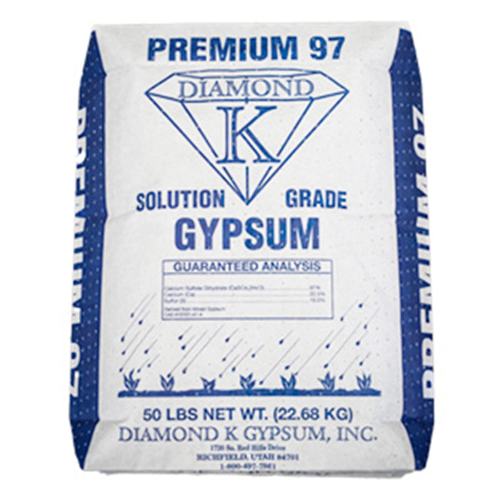 Diamond K Premium 97 Solution Grade Gypsum 50lbs