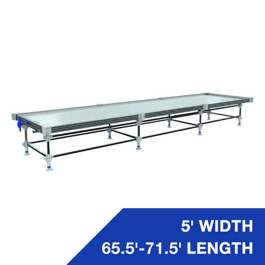 Wachsen 5' Rolling Bench 65.5'-71.5' Length
