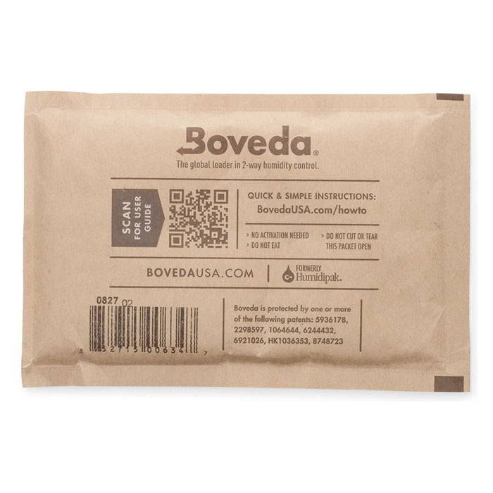 Boveda 2-Way Humidity Control Pack 58% 67g Individually Wrapped (12 Pack)