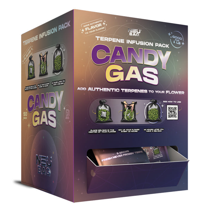 NEU Bag Terpene Enrichment Pack Candy Gas Retail Display (50pcs/Box)
