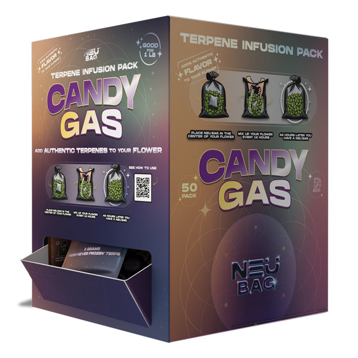 NEU Bag Terpene Enrichment Pack Candy Gas Retail Display (50pcs/Box)