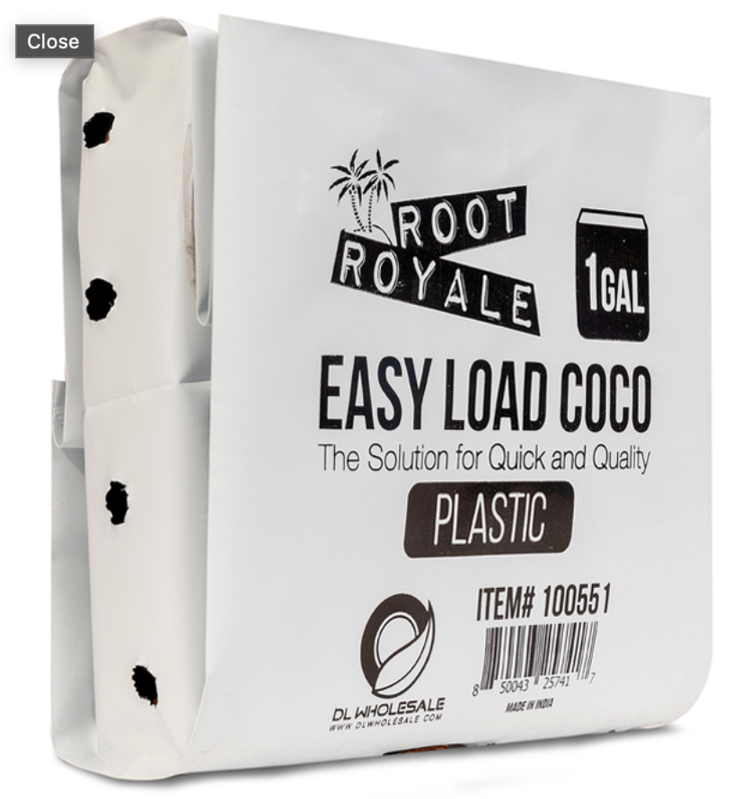 Root Royale Easy Load Coco Plastic 1 gal (box of 64)