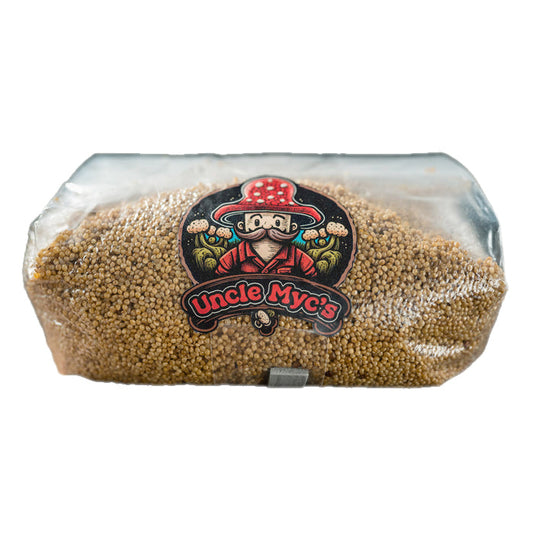 Uncle Myc's Millet Grain 100% Sterilized Mushroom Spawn Bag 4lbs