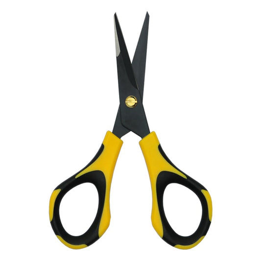 Bonsai Scissors - Fluorine Coated - Yellow & Black Handle (Case of 12)