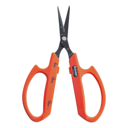 Saboten Fluorine Coated Straight Blade Scissors - Orange (PT-1) (Case of 12)