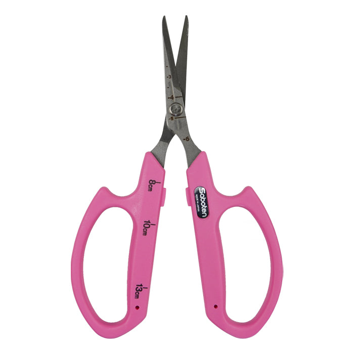 Saboten Stainless Steel Straight Blade Scissors - Pink (PT-12) (Case of 12)