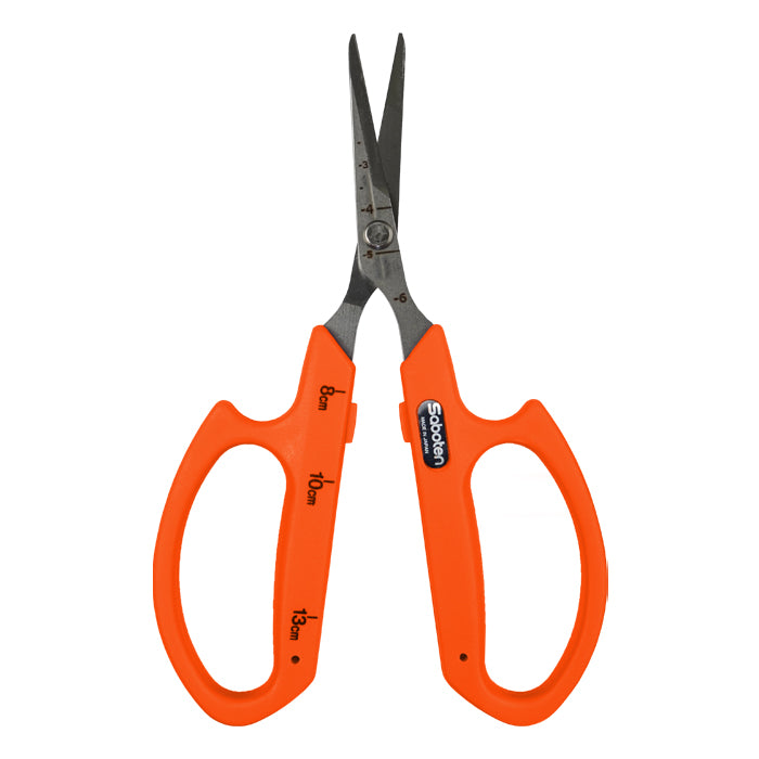 Saboten Stainless Steel Straight Blade Scissors - Orange (PT-12) (Case of 12)