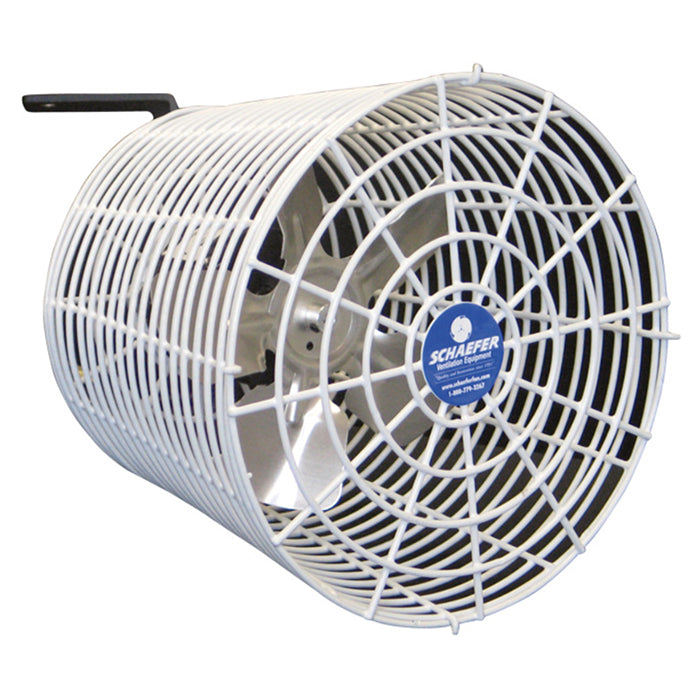 Schaefer Versa-Kool Circulation Fan 8 in w/ Tapered Guards Cord & Mount - 450 CFM